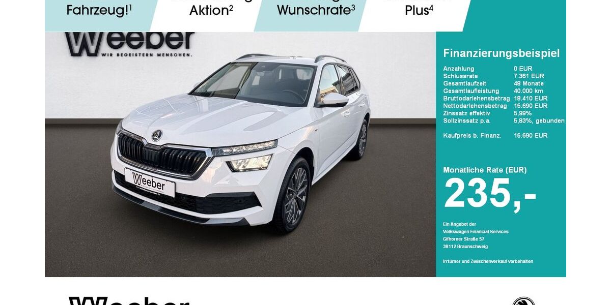 Skoda Kamiq 82.568 km 15.390 &euro; Weil der Stadt 71263