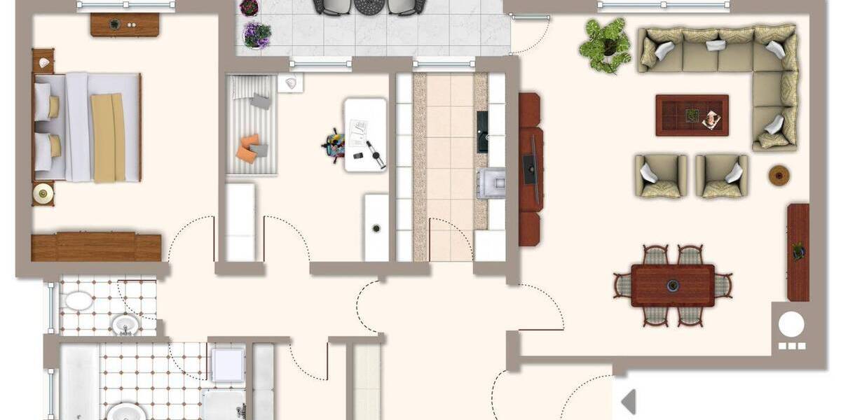 Etagenwohnung Stutensee / Blankenloch Blankenloch - 3 Zimmer, 98 m&sup2;, 319.000&euro; | Angebot:26730879