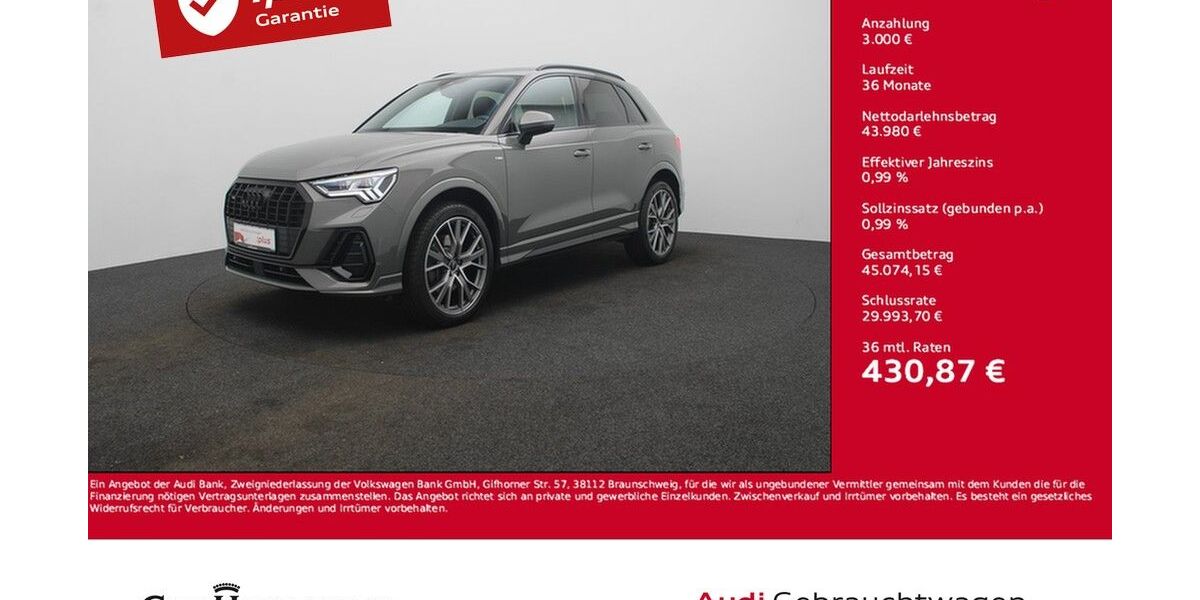 Audi Q3 14.861 km 46.380 &euro; Karlsruhe 76131