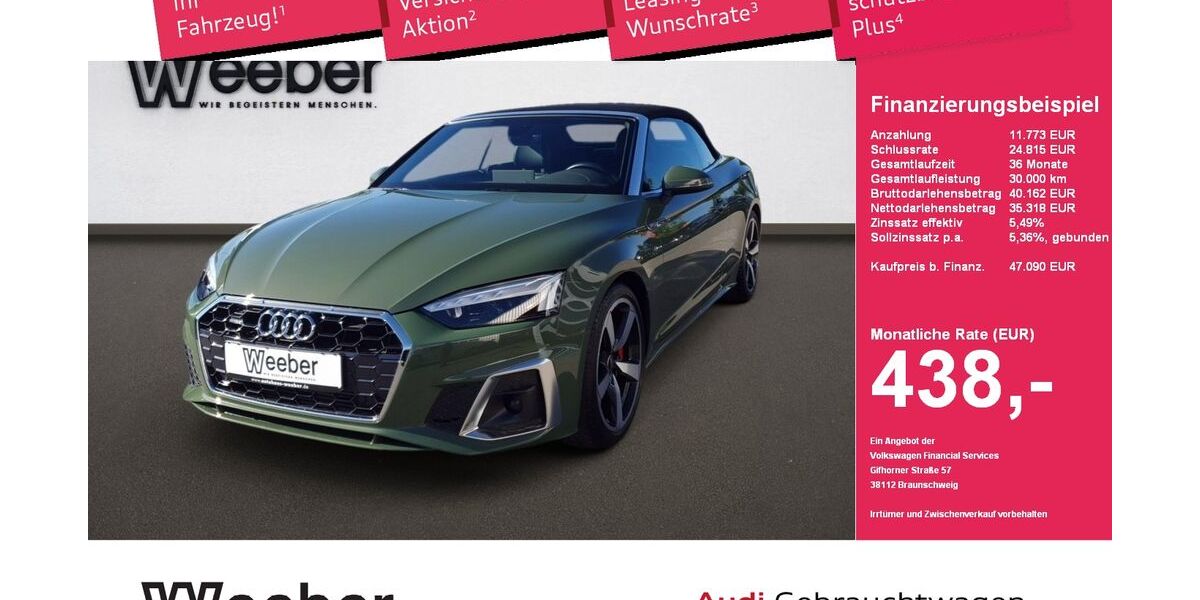 Audi A5 31.909 km 44.690 &euro; Calw 75365