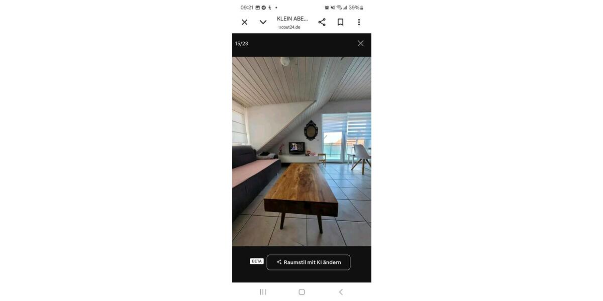 Dachgeschoßwohnung Pfinztal - 2 Zimmer, 42 m&sup2;, 155.000&euro; | Angebot:25881878