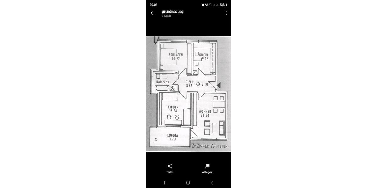 Erdgeschoßwohnung Bretten - 3 Zimmer, 81 m&sup2;, 275.000&euro; | Angebot:26483841
