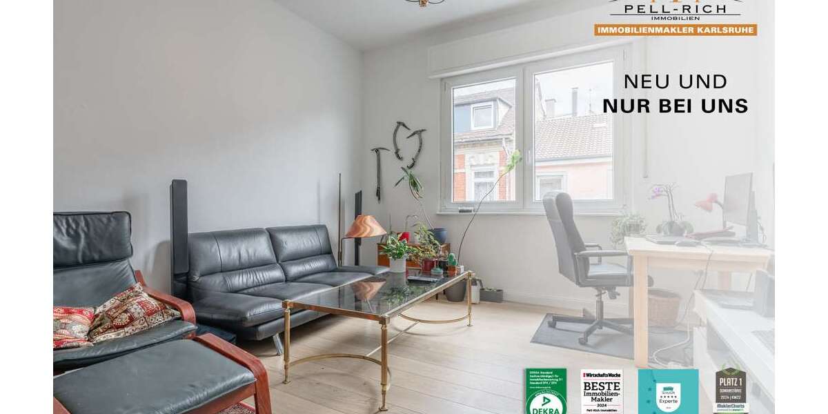 Etagenwohnung Karlsruhe Südstadt - 3 Zimmer, 70 m&sup2;, 245.000&euro; | Angebot:25937516