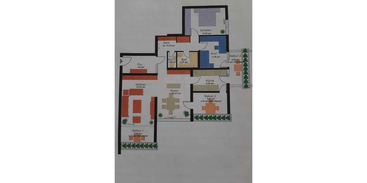 Etagenwohnung Weil der Stadt - 3.5 Zimmer, 114 m&sup2;, 385.000&euro; | Angebot:26241461