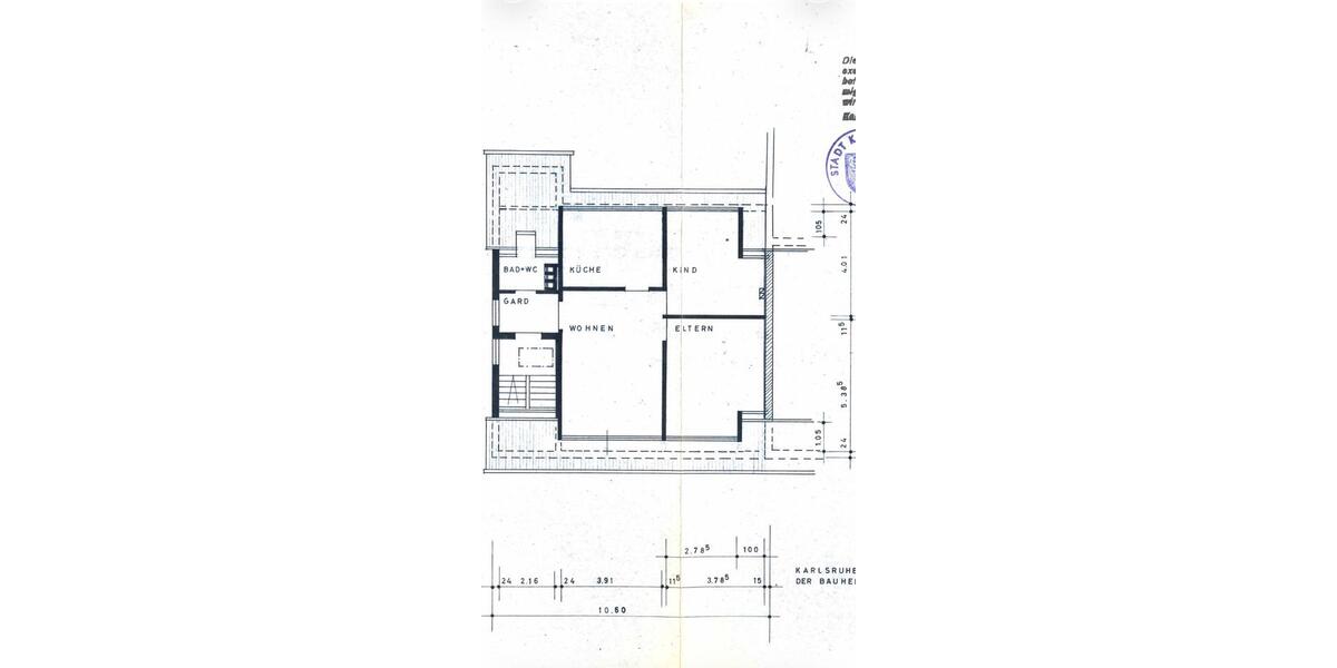 Dachgeschoßwohnung Karlsruhe Hagsfeld - 3 Zimmer, 76 m&sup2;, 1.400&euro; | Angebot:25989320