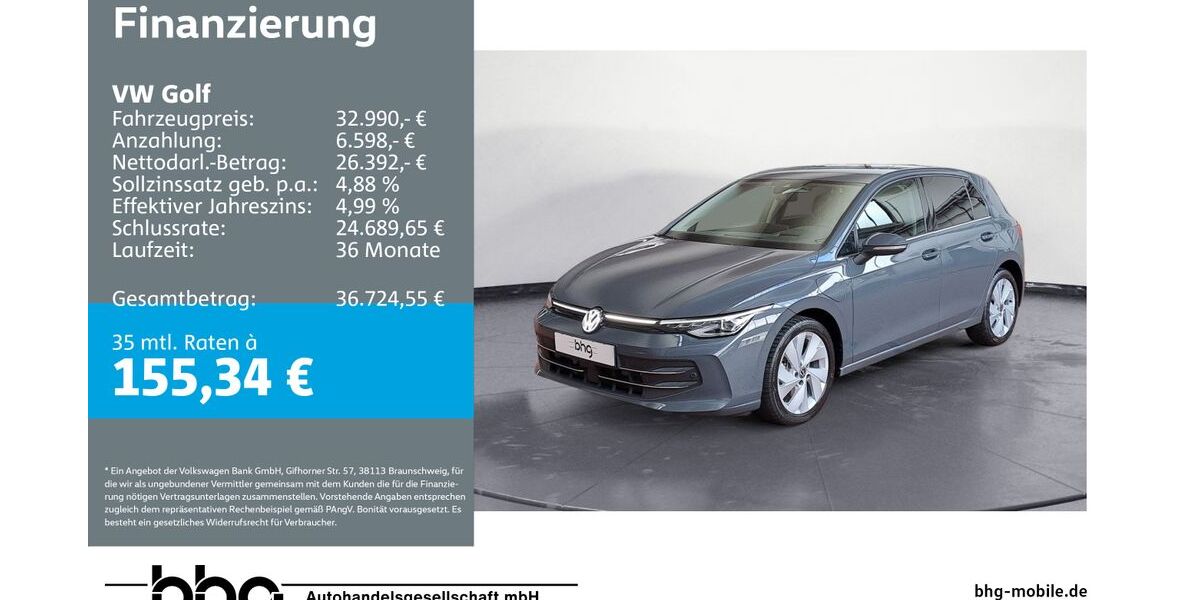 VW Golf 25.159 km 32.990 € Ettlingen 76275