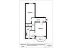 Etagenwohnung Pforzheim Nordstadt - 2 Zimmer, 51 m&sup2;, 160.000&euro; | Angebot:25999758