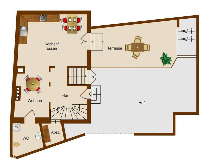 EINZIEHEN UND WOHLFÜHLEN - UNIKATES HINTERHAUS-WOHNREFUGIUM IM HERZEN DER DURLACHER ALTSTADT...