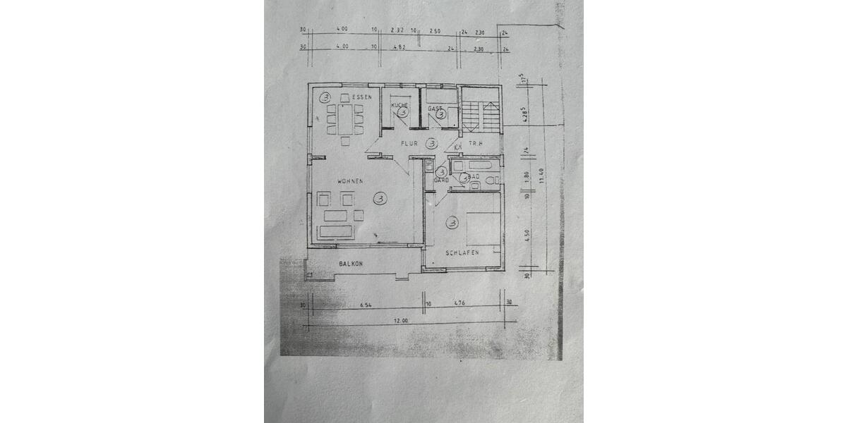 3,5‑Zimmer‑Wohnung mit Südbalkon & Weitblick – 1. OG – KM 920€ 3.5 zimmer