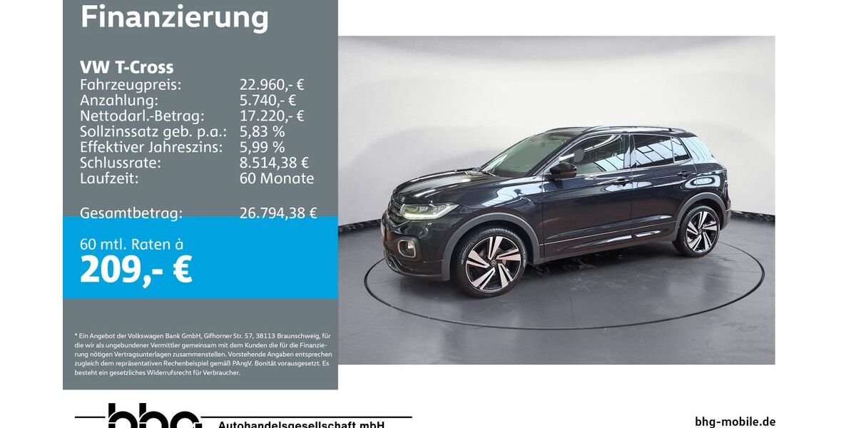VW T-Cross 74.623 km 22.960 &euro; Ettlingen 76275