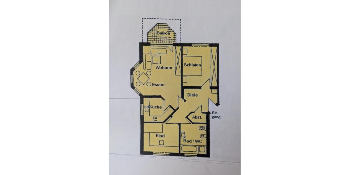 Etagenwohnung Eisingen - 3 Zimmer, 81 m&sup2;, 315.000&euro; | Angebot:27166113
