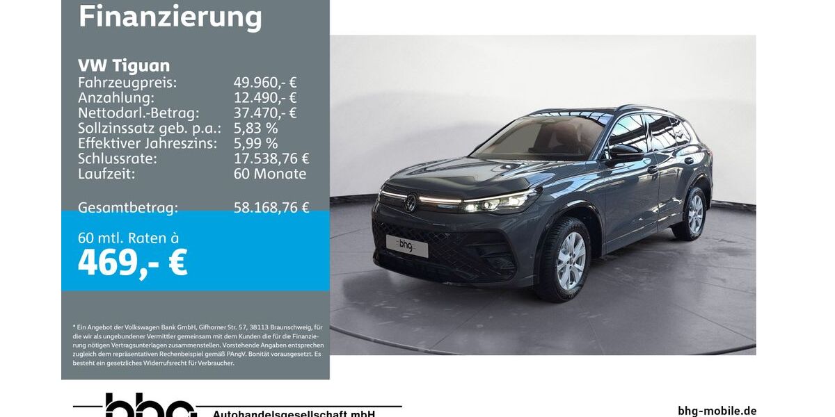 VW Tiguan 11.416 km 49.960 &euro; Ettlingen 76275