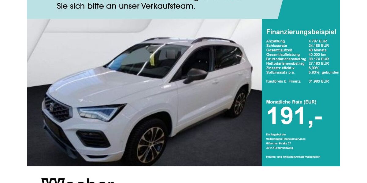 Seat Ateca 19.931 km 31.750 &euro; Leonberg 71229