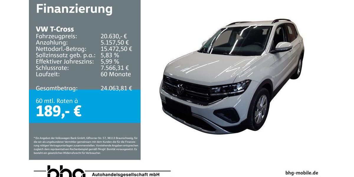VW T-Cross 29.995 km 20.230 &euro; Ettlingen 76275