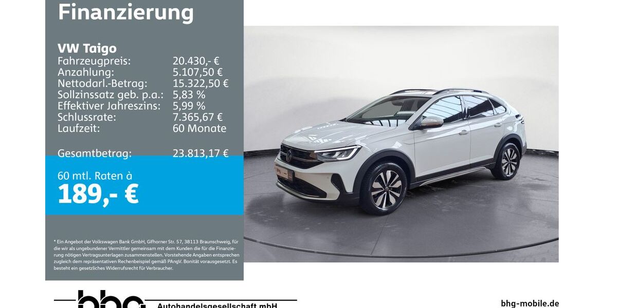 VW Taigo 24.970 km 19.860 &euro; Ettlingen 76275