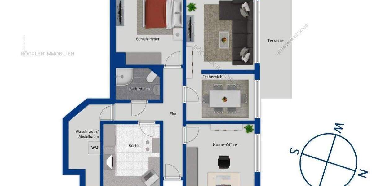 Etagenwohnung Pforzheim Buckenberg - 3 Zimmer, 89 m&sup2;, 790&euro; | Angebot:25391139