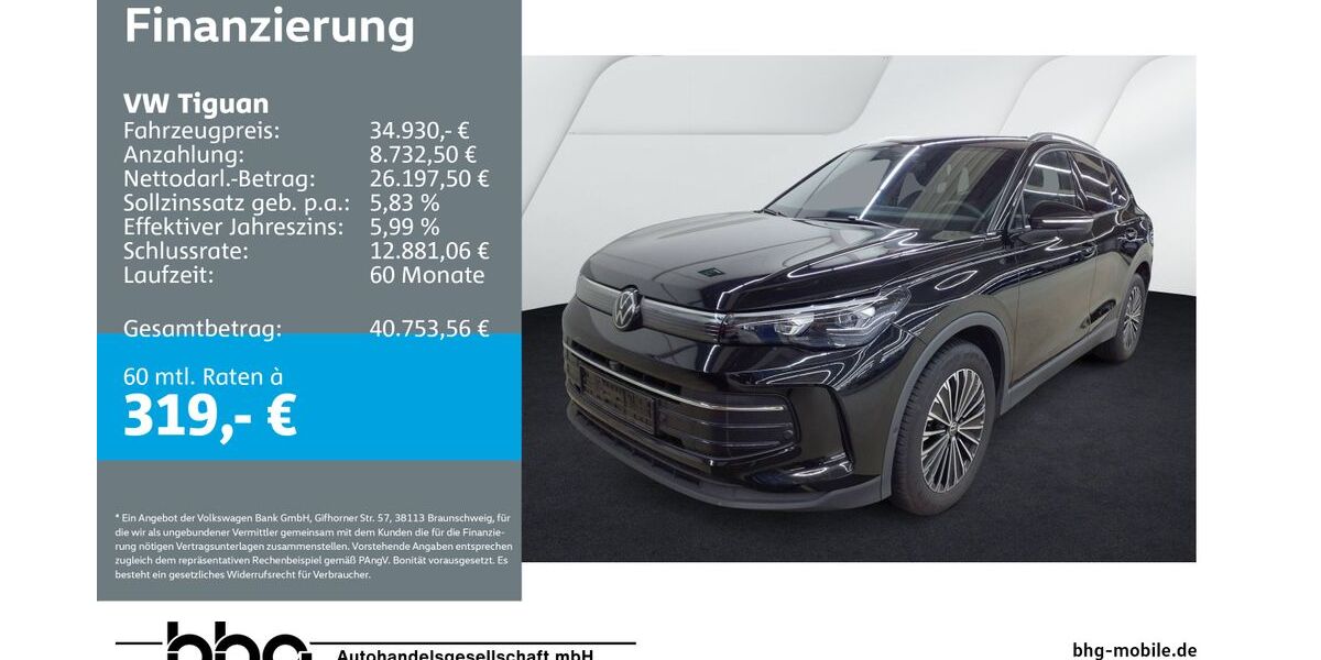 VW Tiguan 25.946 km 34.230 &euro; Ettlingen 76275