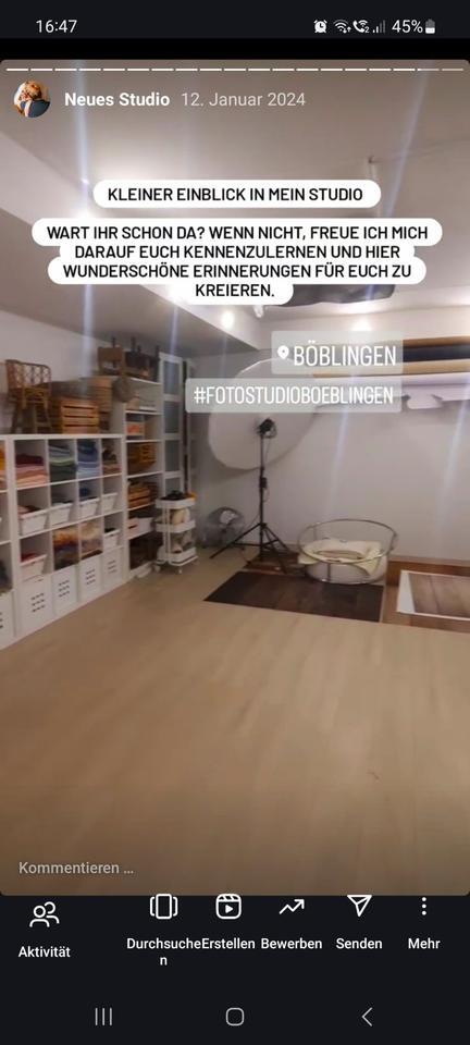 Untermieter für Fotostudio