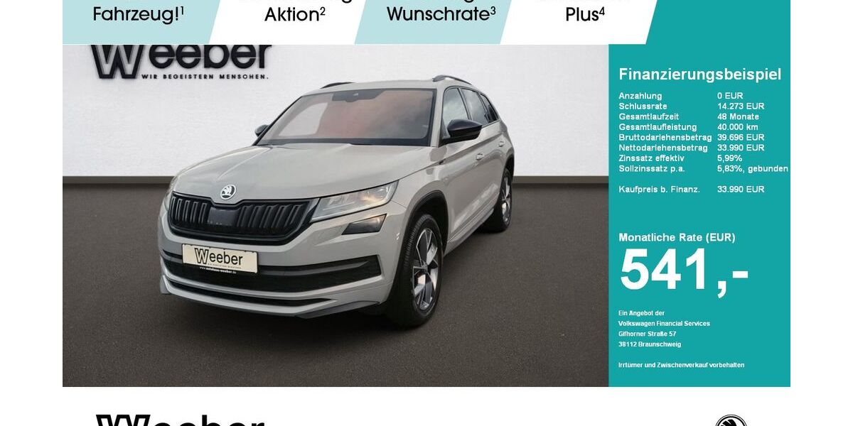 Skoda Kodiaq 68.444 km 33.990 &euro; Calw 75365