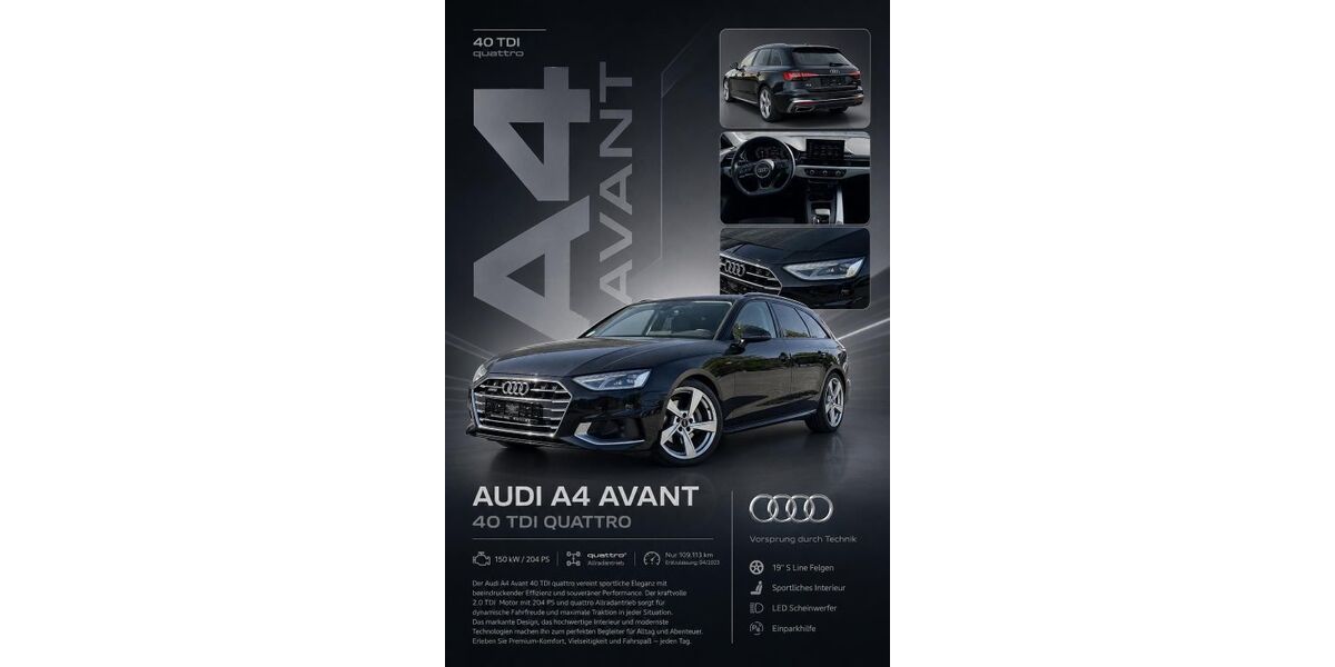 Audi A4 109.312 km 23.980 &euro; Oberderdingen 75038