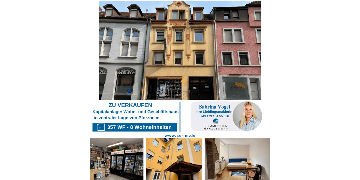 Einfamilienhaus Pforzheim Weststadt - 15 Zimmer, 357 m&sup2;, 595.000&euro; | Angebot:26766234