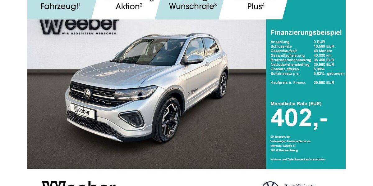 VW T-Cross 1.015 km 29.979 &euro; Weil der Stadt 71263
