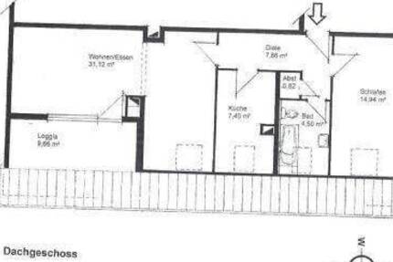 Wohnung Karlsruhe Waldstadt - 2 Zimmer, 71 m&sup2;, 790&euro; | Angebot:26875253