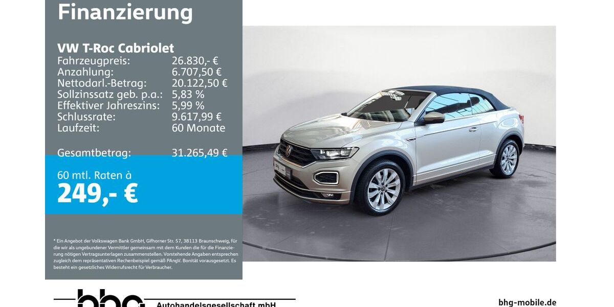 VW T-Roc 35.291 km 26.330 &euro; Ettlingen 76275
