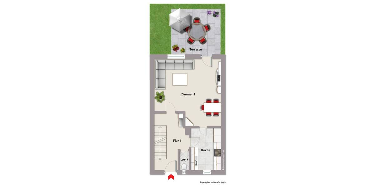 Reihenmittelhaus Karlsruhe / Grünwinkel Grünwinkel - 6 Zimmer, 122 m&sup2;, 549.000&euro; | Angebot:26343555