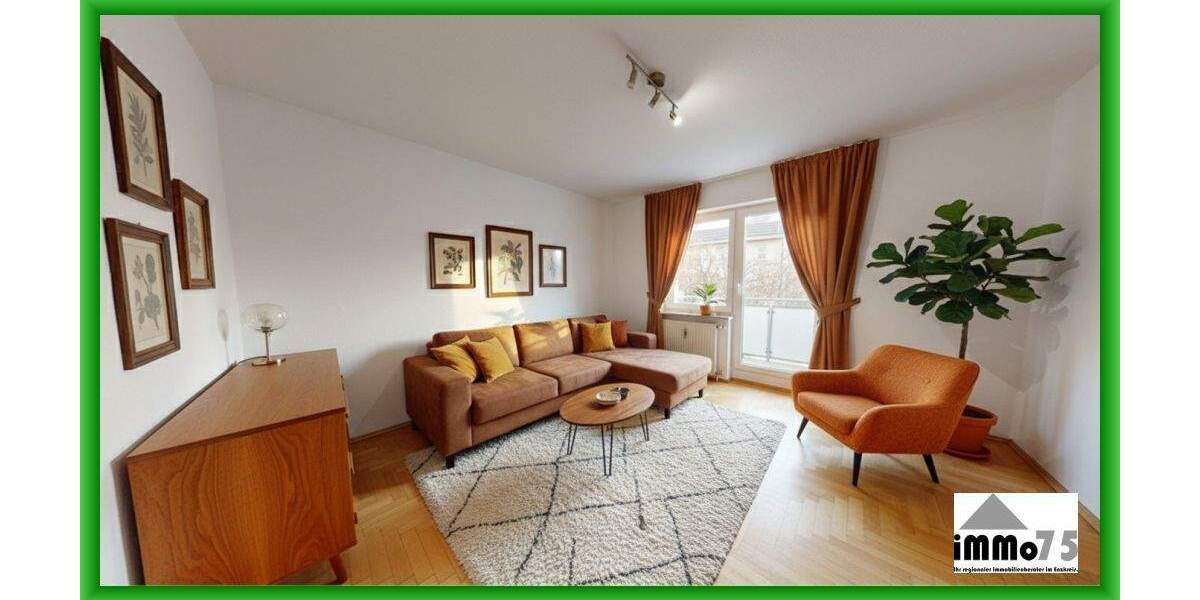 gepflegte 2-Zimmer-Wohnung in Pforzheim mit 2 Balkonen, TG-Stellplatz und Keller 2 zimmer