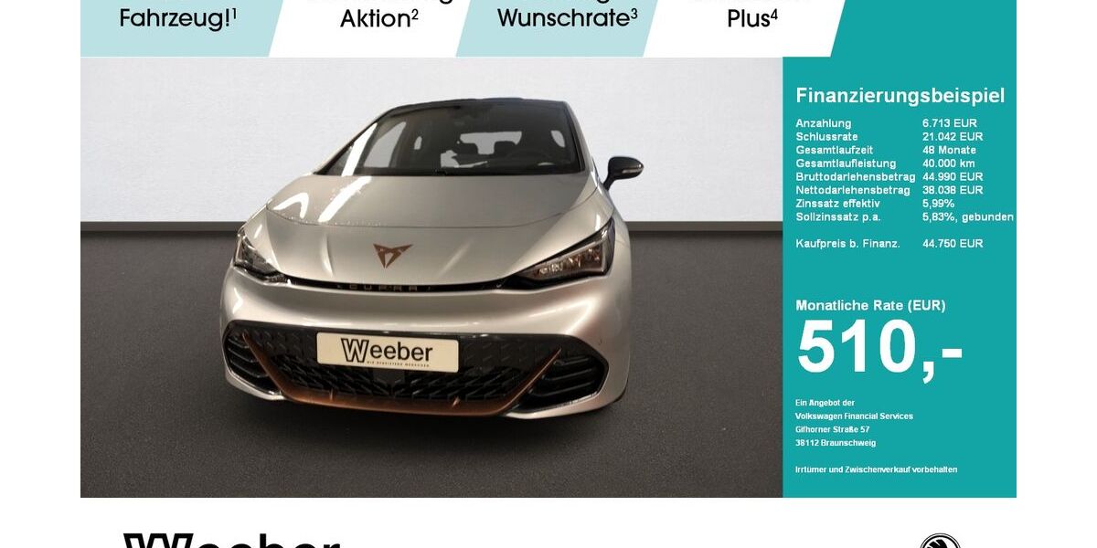 Cupra Born 9.990 km 41.470 &euro; Calw 75365