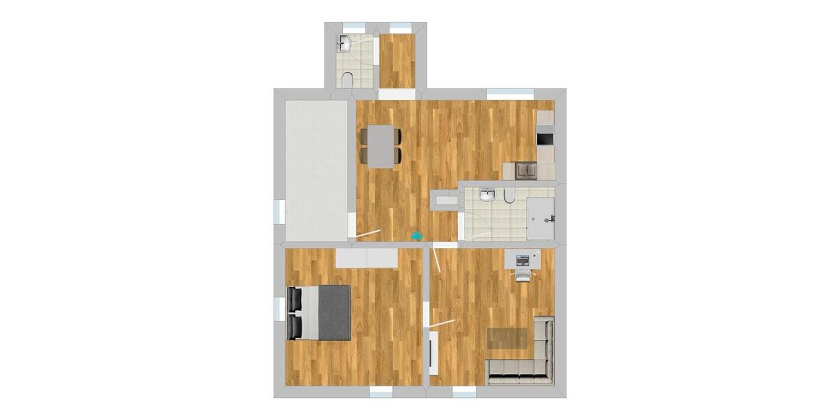 Dachgeschoßwohnung Karlsbad - 2.5 Zimmer, 75 m&sup2;, 952&euro; | Angebot:26648279