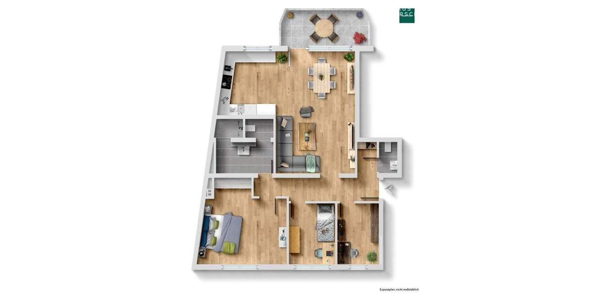 Etagenwohnung Karlsruhe Mühlburg - 4 Zimmer, 96 m&sup2;, 443.000&euro; | Angebot:25724944