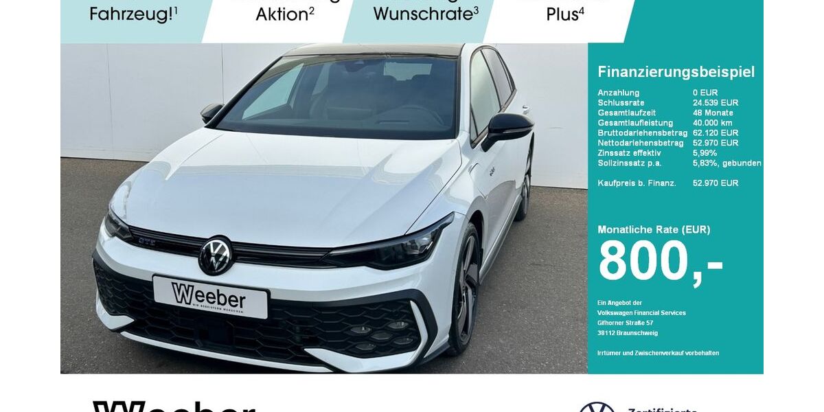 VW Golf 2.500 km 52.970 &euro; Leonberg 71229