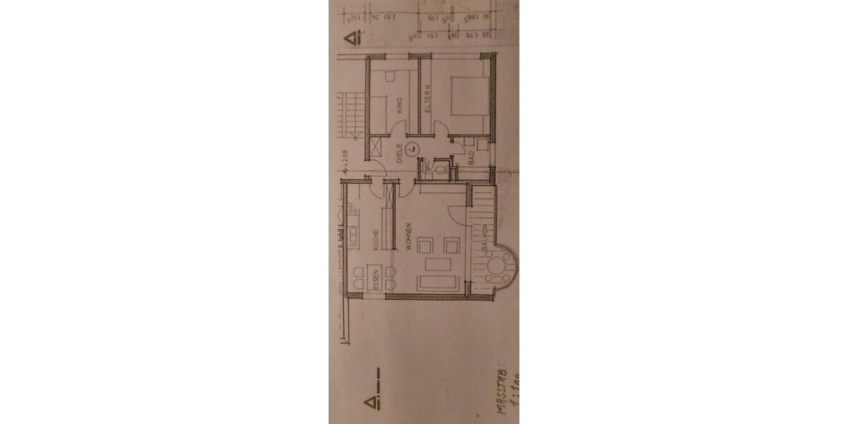 Etagenwohnung Pforzheim Büchenbronn - 3.5 Zimmer, 90 m&sup2;, 850&euro; | Angebot:26148198