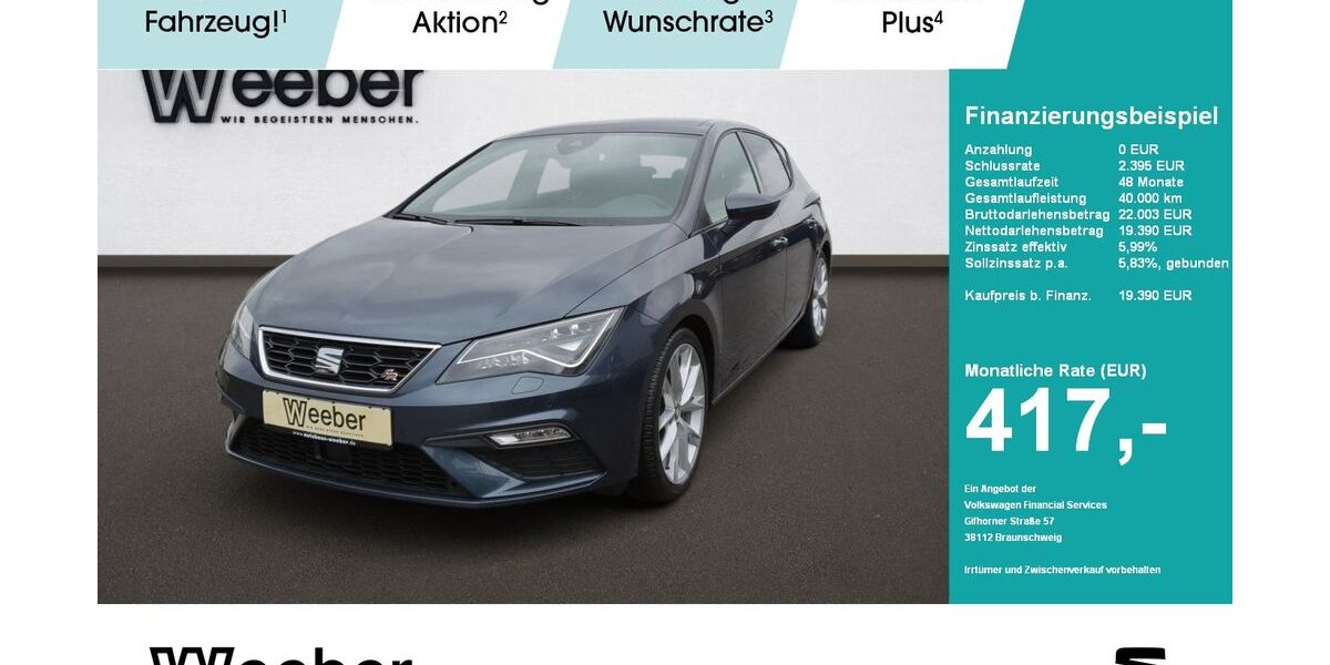 Seat Leon 78.901 km 19.390 &euro; Calw 75365