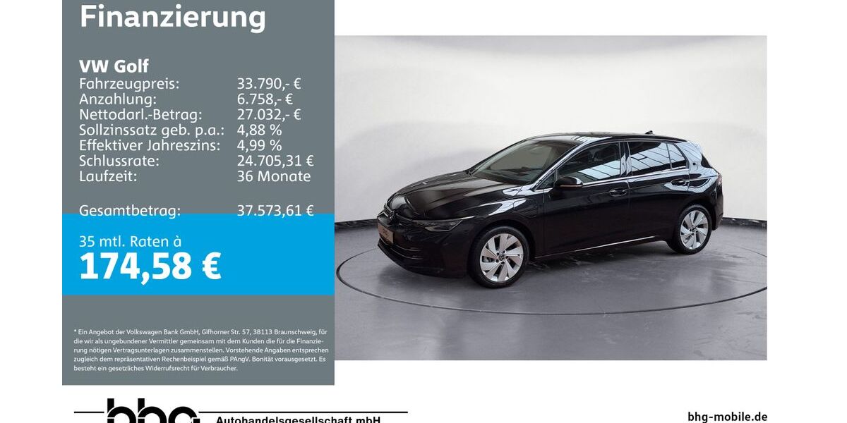 VW Golf 24.926 km 33.790 € Ettlingen 76275