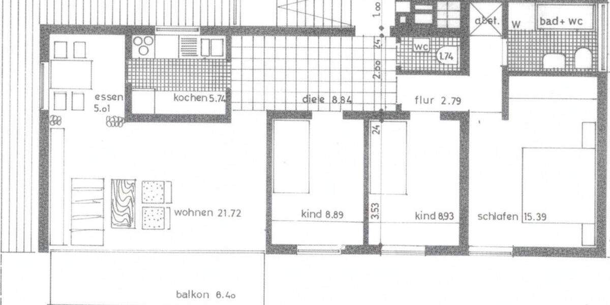 Leonberg: Gepflegte 4-Zimmer-Wohnung mit Südbalkon 4 zimmer