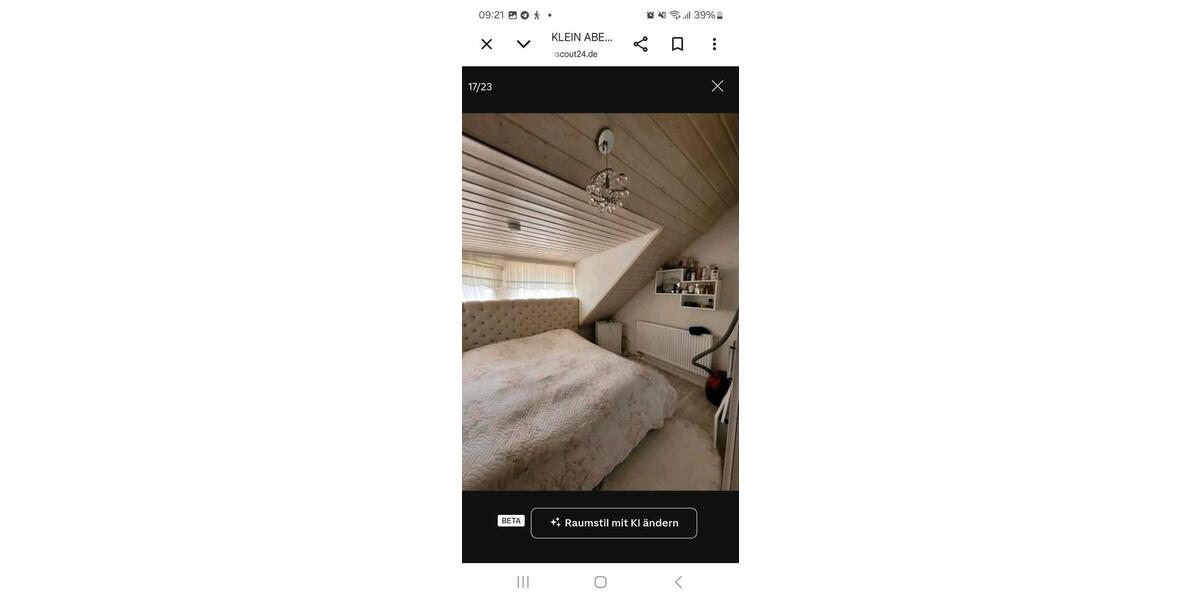 Dachgeschoßwohnung Pfinztal - 2 Zimmer, 42 m&sup2;, 155.000&euro; | Angebot:25881878