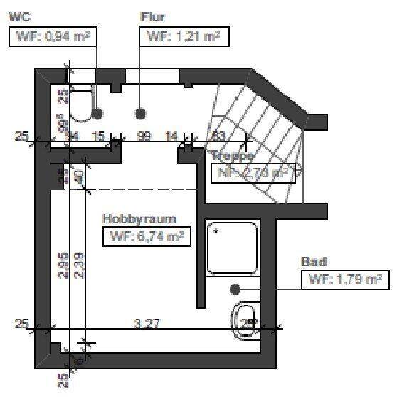 Etagenwohnung Pforzheim Nordstadt - 3 Zimmer, 52 m&sup2;, 184.000&euro; | Angebot:26918026