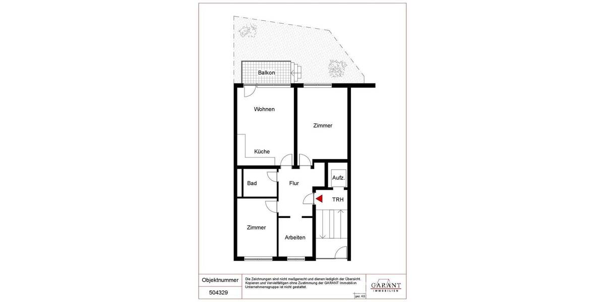 Etagenwohnung Karlsruhe Innenstadt-West - 3 Zimmer, 67 m&sup2;, 419.000&euro; | Angebot:26920823