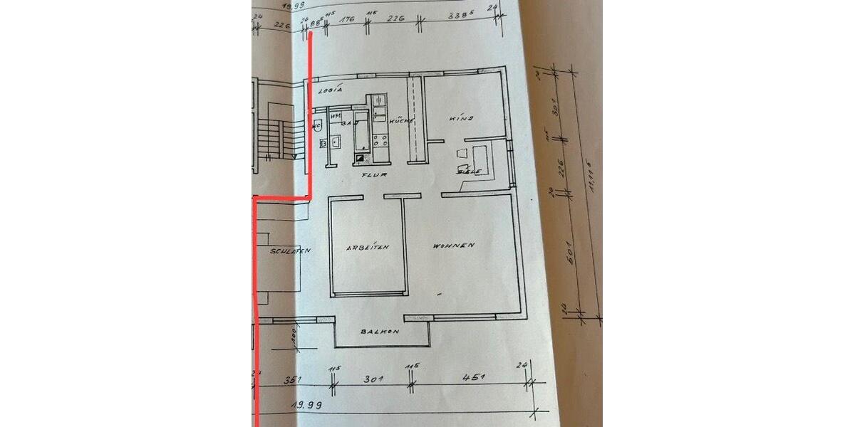 Etagenwohnung Vaihingen an der Enz - 4.5 Zimmer, 91 m&sup2;, 270.000&euro; | Angebot:27260085
