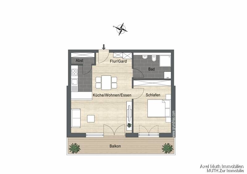 Etagenwohnung Sulzfeld - 2 Zimmer, 62 m&sup2;, 335.800&euro; | Angebot:26891241