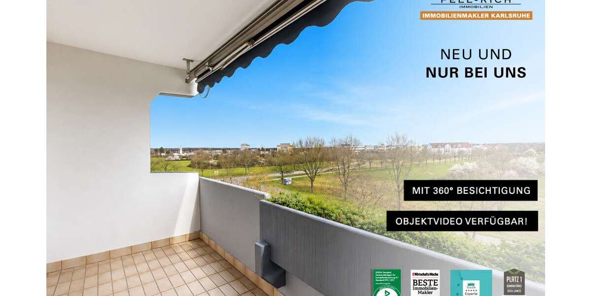 Etagenwohnung Karlsruhe / Neureut Neureut - 3 Zimmer, 97 m&sup2;, 385.000&euro; | Angebot:27455125