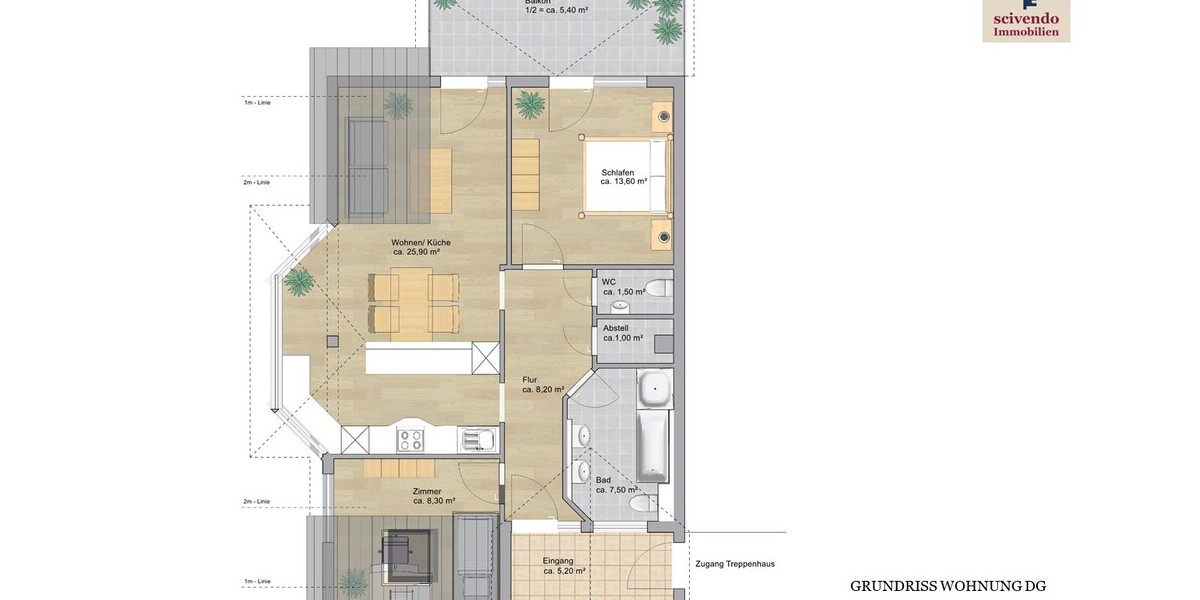 DG-Wohnung mit großer Wohnküche & Balkon - 3- Straubenhardt | Angebot:25567691