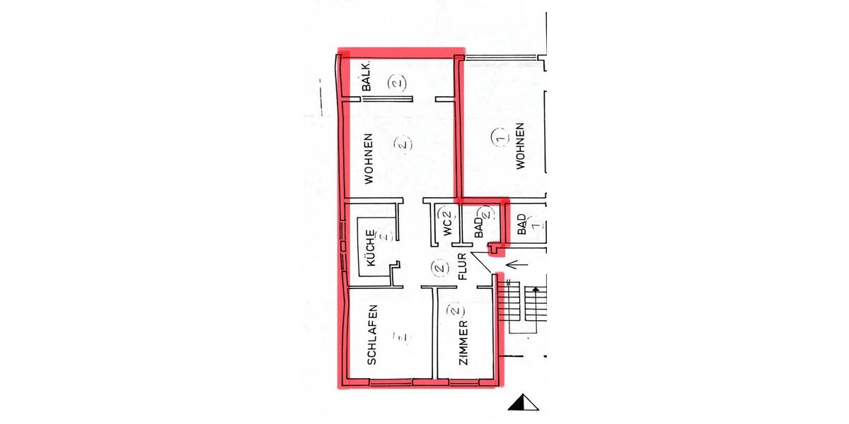 Terrassenwohnung Pforzheim Buckenberg - 3 Zimmer, 80 m&sup2;, 259.000&euro; | Angebot:25836309