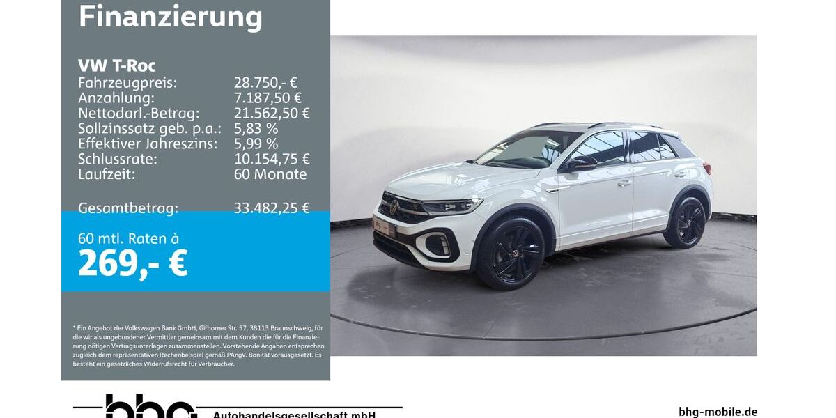 VW T-Roc 16.474 km 27.950 &euro; Ettlingen 76275