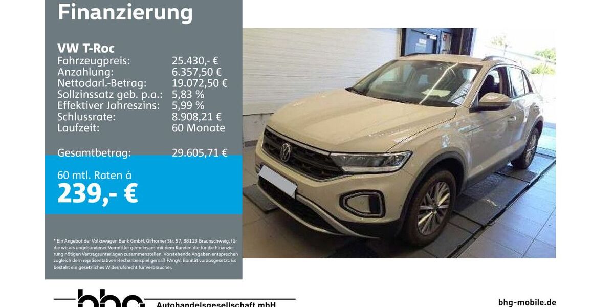 VW T-Roc 20.436 km 24.830 &euro; Ettlingen 76275