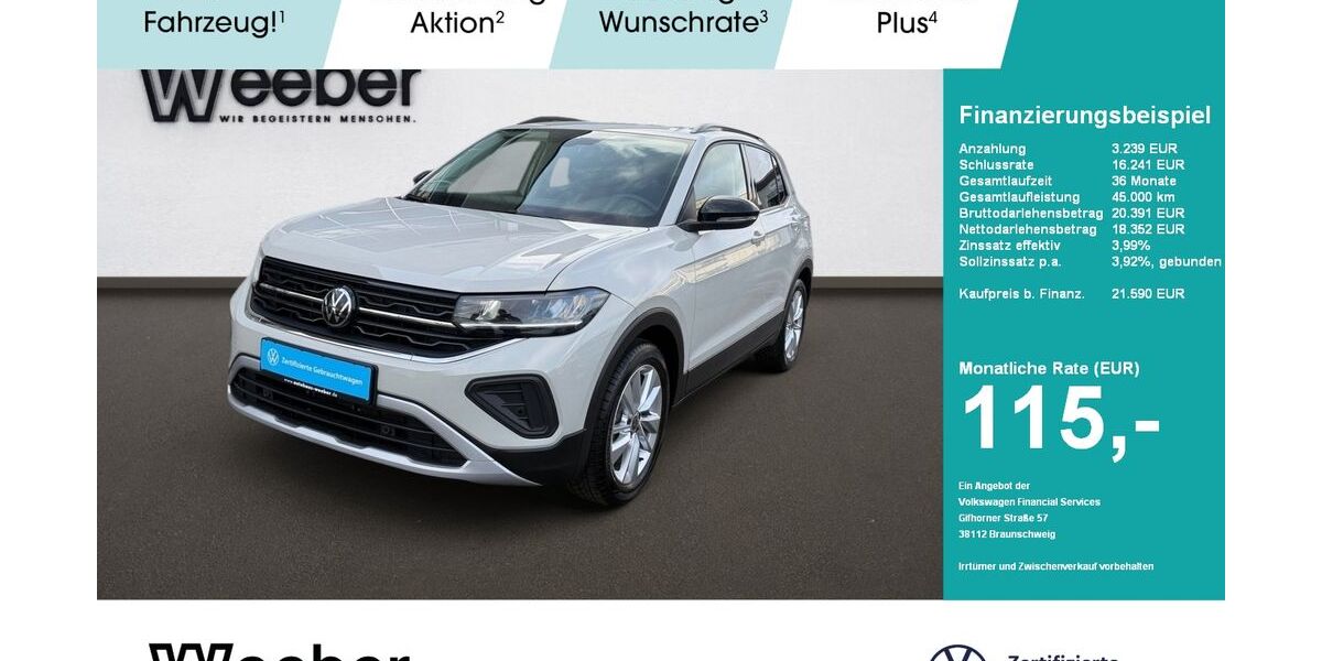 VW T-Cross 11.823 km 21.437 € Weil der Stadt 71263