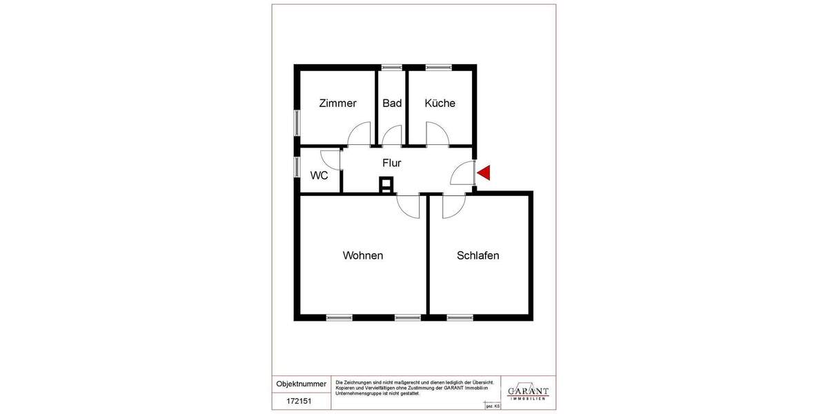 Etagenwohnung Markgröningen - 3 Zimmer, 52 m&sup2;, 215.000&euro; | Angebot:25822687